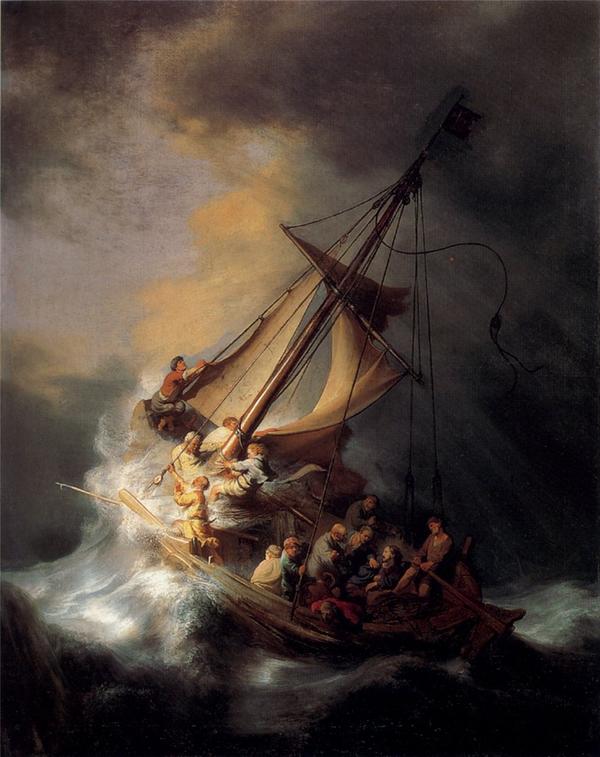Rembrandt - Jezus ucisza sztorm